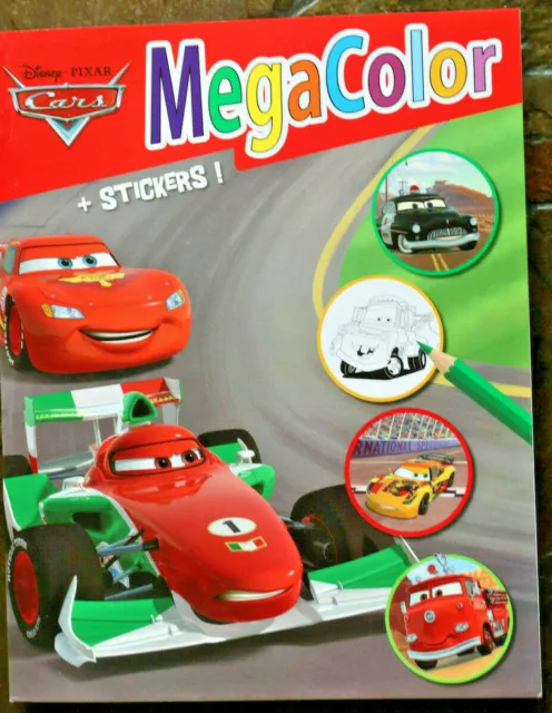 +Malbuch ++Megacolor +CARS+ Sticker++Disney ++598026++neu und unbenutzt++
