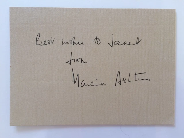 Marcia Ashton - Brookside - EastEnders - Original Hand Signed Autograph