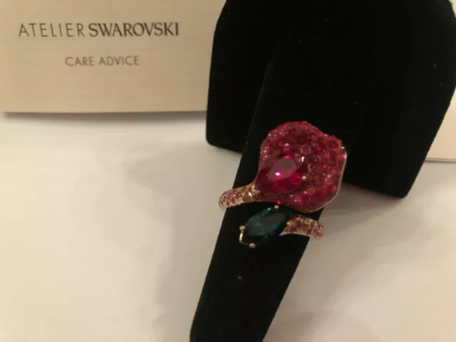 Atelier Swarovski Beauty and the Beast Stacking Ring Size 58/L/8 5347402 NIB$299 2