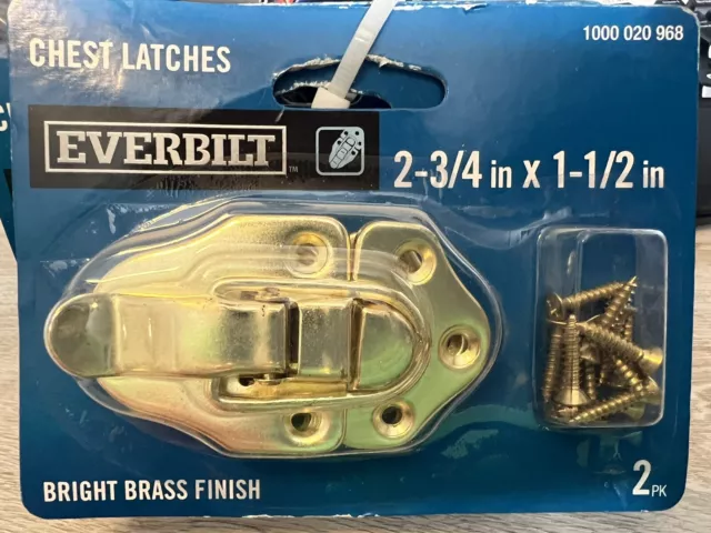 Chest Latch Hardware Everbilt (2 Pack) 2.75" x 1.5 “ 1000 020 968