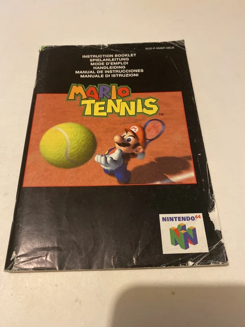 😍 notice livret mode d’emploi nintendo 64 n64 eur fr fah mario tennis