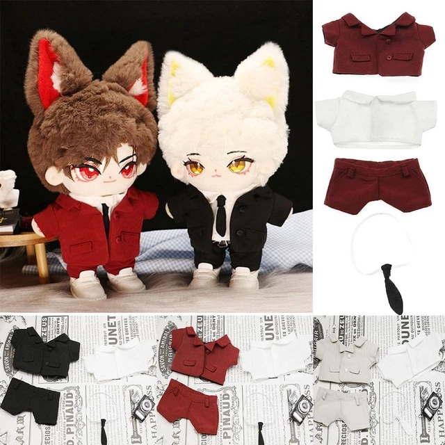 Doll Tops Pants 20cm Doll Clothes Cotton Doll Outfit Plush Doll's Clothes