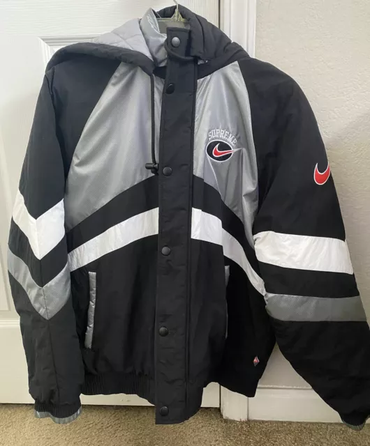 SUPREME NIKE HOODED Sport Jacket Silver $400.00 - PicClick