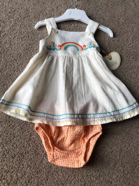 Little Bird By Jools Oliver Vintage Style Baby Girls Outfit Rainbow Up To 1 M