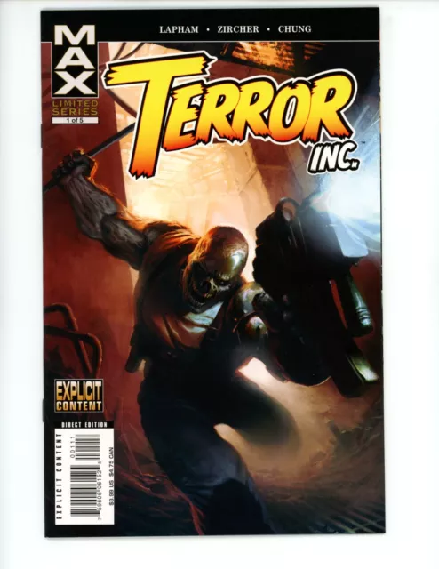 Terror Inc #1 2007 VF David Lapham Jelena Djurdjevic Marvel Mr Comic Book