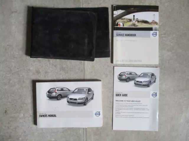 Genuine Volvo C30 2006-2009 Owners Manual Handbook Wallet Pack Y-295