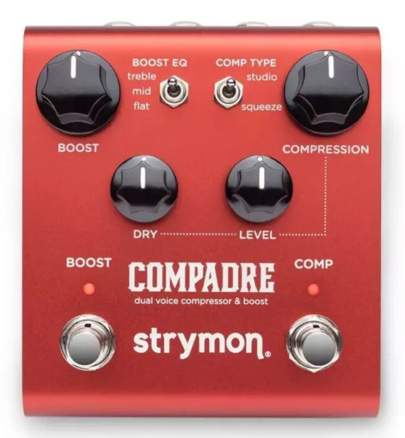 Strymon COMPADRE dual voice compressor & boost Guitar Effects Pedal