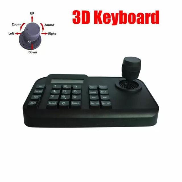 3D Joystick PTZ CCTV Camera LCD Keyboard Controller RS485 PELCO-D/PELCO-P