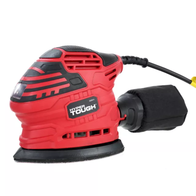 Lijadora De Palma Madera 1.5 Amp Electrica Con Bolsa Para Polvo 3 Hojas Lija Set