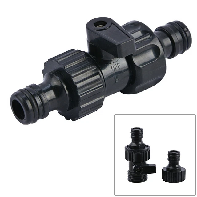 Professionelle Gartenschlauch Rohr Inline Wasserhahn Ventilanschluss 1/2"