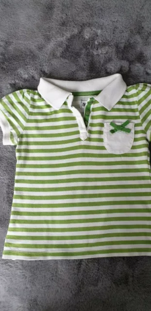 Girls Next Green Stripe Top. Age 1.5 - 2 Years.