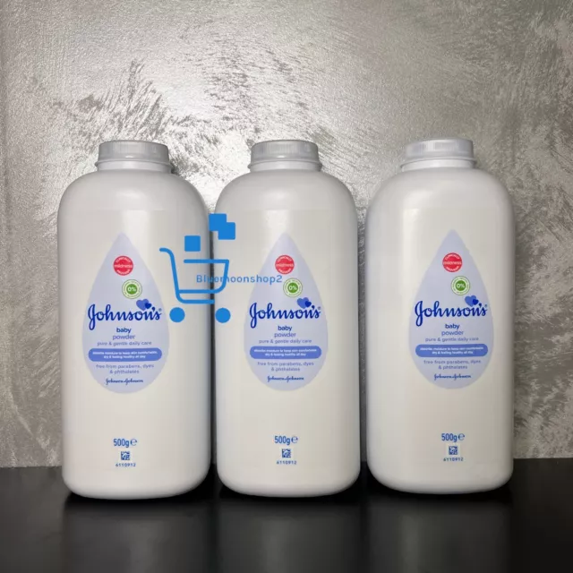 Johnsons Baby Powder Talc 3 X 500g