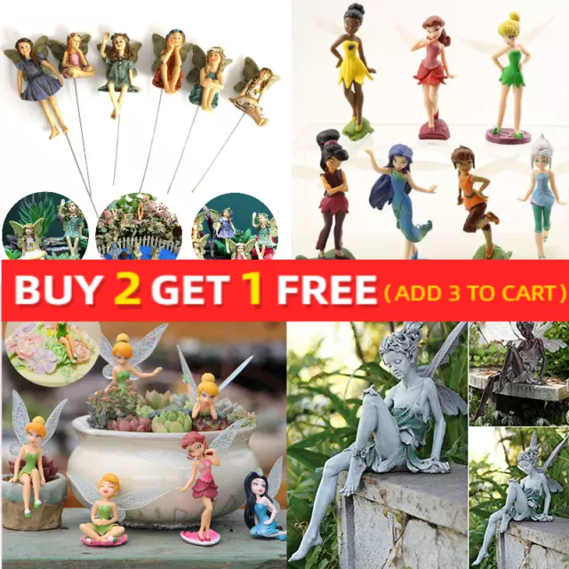 Delicate Fairy Garden Miniature Fairies Figurines Accessories for Outdoor Decor