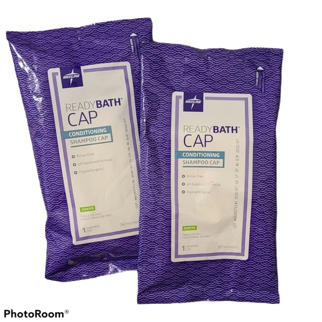 2 gorras Medline READYBATH estado/tapa de champú