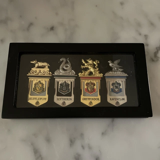 HARRY POTTER HOGWARTS House Metal Bookmarks Set of 4 Noble