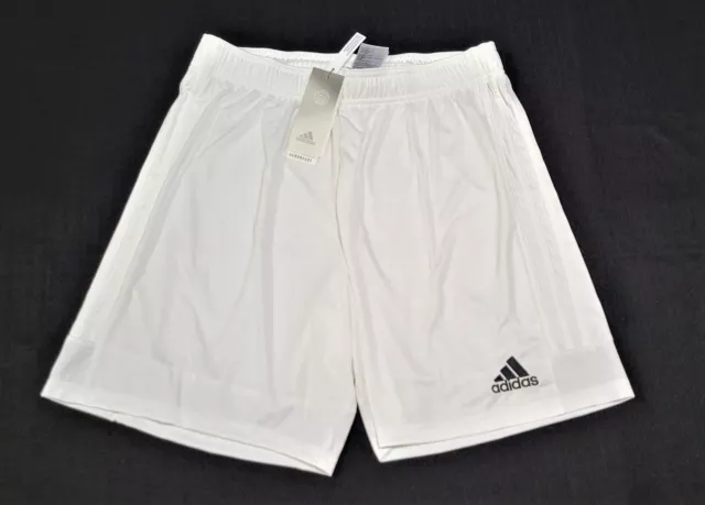 Pantalones cortos de entrenamiento de fútbol para hombre Adidas Tastigo DW9146 blancos fútbol