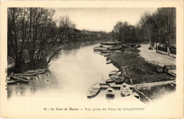 CPA Champigny Vue prise du Pont FRANCE (1338339)