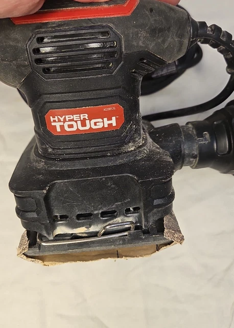 Hyper Tough 2.0-Amp Palm Sander, AQ20035G Palm  Orbital- Great Used- Free Ship 3