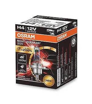 Osram Night Breaker 200 H4 12V 60/55W P43T Glühlampe | 64193Nb200