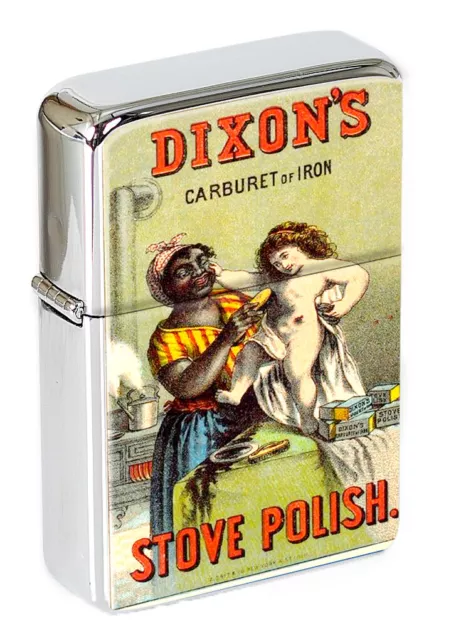 Dixons Stove Polish Vintage Poster Flip Top Lighter
