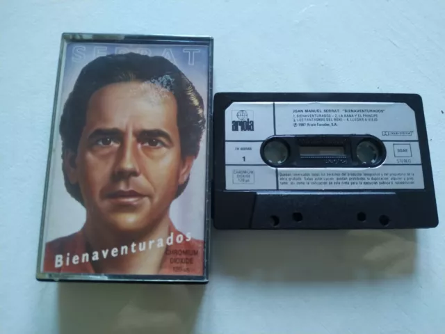 Joan Manuel Serrat Bienaventurados Ariola 1987 - Cinta Tape Cassette