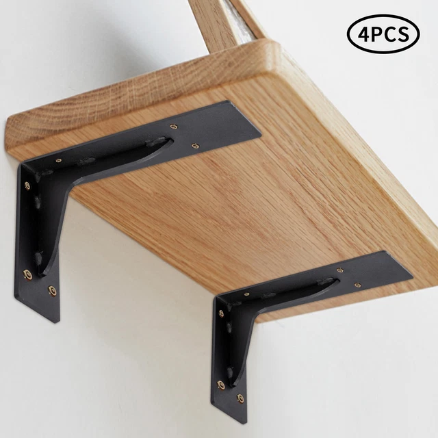 4 PAQUETE soporte de estantería ángulo de estantería sistema de estanterías soporte de estantería soporte de estantería soporte de estantería peso pesado