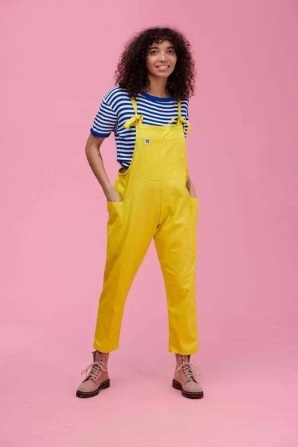 Lucy & Yak Luna Dungaree: Blazing Yellow Yaks! UK 8R - BNWT