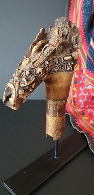 Old Borneo Dayak Mandau Headhunter Sword Handle …beautiful collection piece...