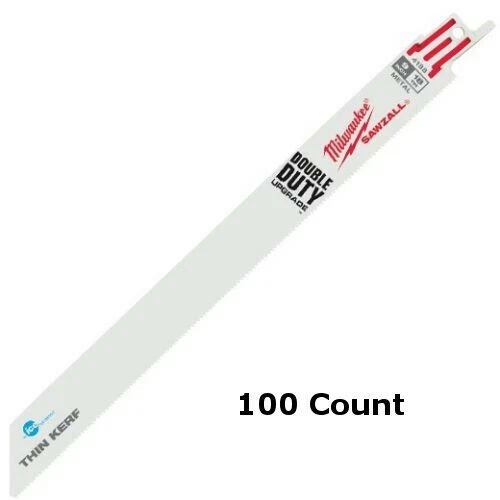 Milwaukee 48-01-9188 (100 Count) 9 in. 18 TPI Ice Hardened Sawzall Blades