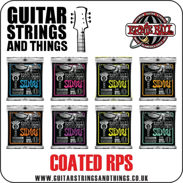 Ernie Ball Coated Titanium RPS Slinky Electric Guitar Strings