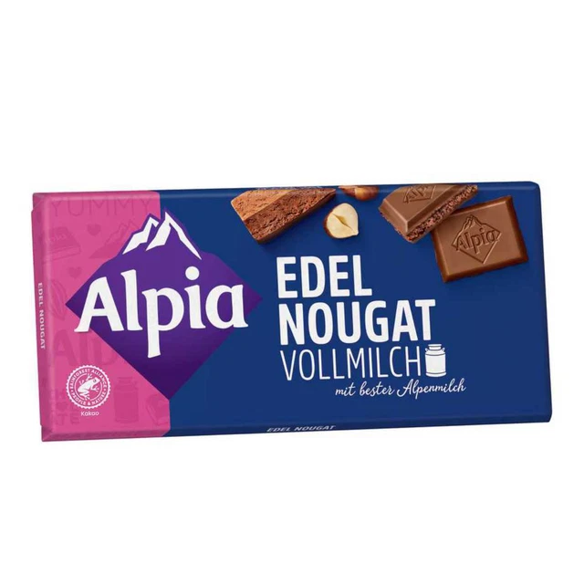 Alpia Nobile Torrone Cioccolato Latte Con Imbottitura Di Nobile Nougat 100g