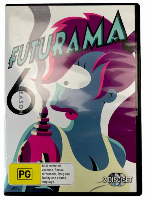 Futurama Season 6 Fry Bender Leela DVD R4 PAL PG 2011