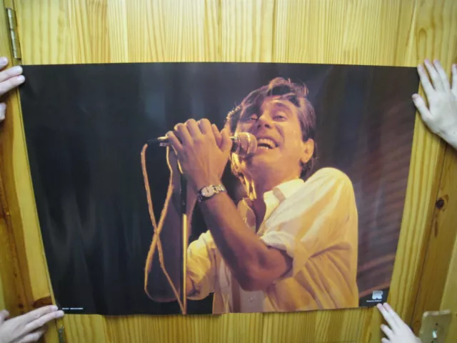 Bryan Ferry Affiche ROXY Musique Visage Shot Chantant Brian