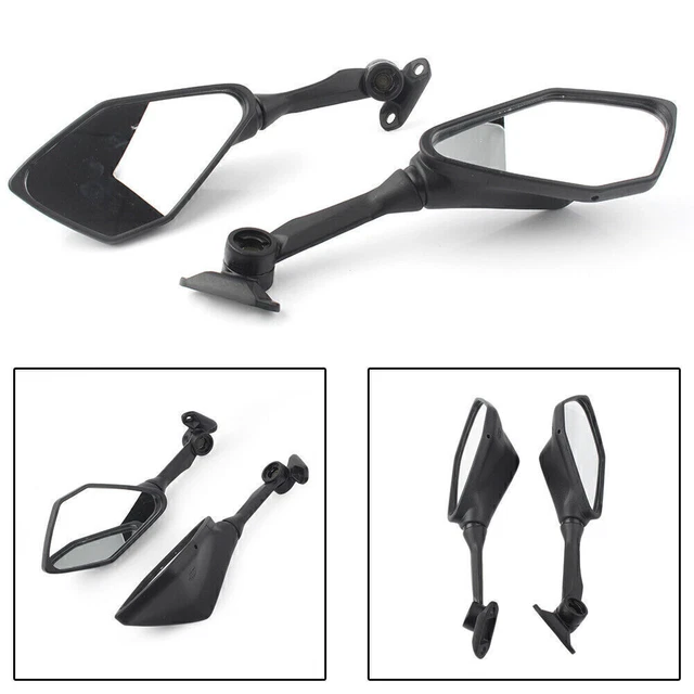 Rear View Mirrors Fits Kawasaki Ninja 250 EX250 EX300 ZX636 2013-2017 Black Pair