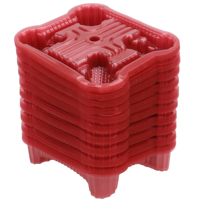 80PCS Kunststoff Pflanze Untertasse Kaktus Pflanzer Topf Tablett Runde