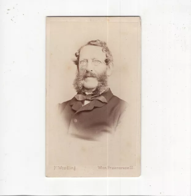 F. Wendling CDV Foto Herrenportrait / Graf von Auersperg - Wien um 1870