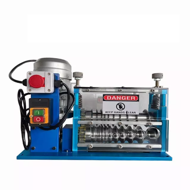 220V 750W Automatic Wire Stripping Machine 1.5mm-38mm Removing Plastic Rubber