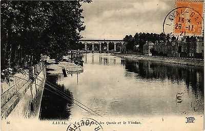 CPA laval-mayenne wharves and the viaduct (186574)