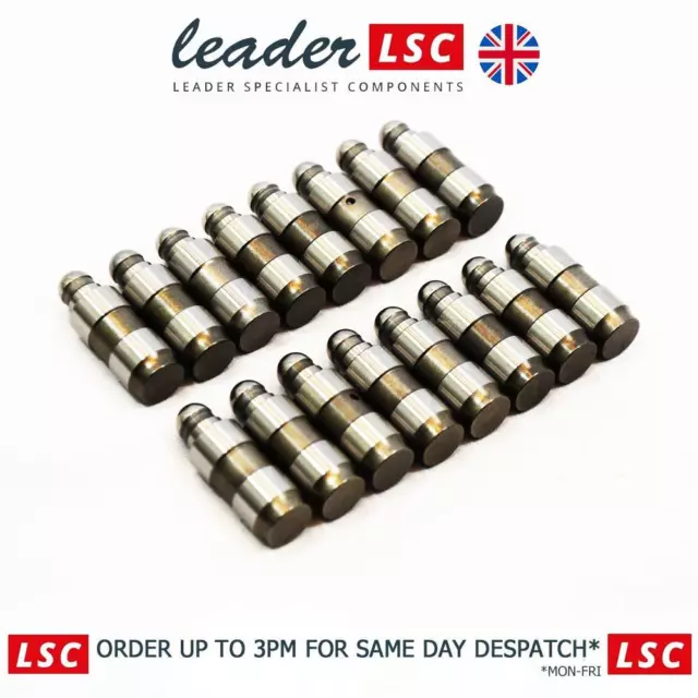 16 x Hydraulic Lifters Tappets Cam Followers Vauxhall Corsa D 1.2 New 9128603