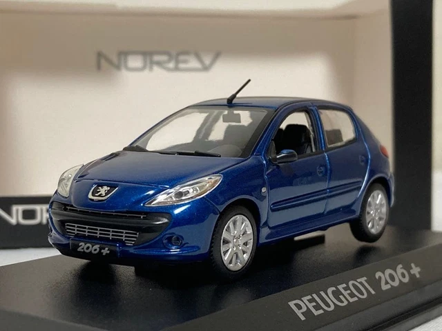 Miniature Norev Peugeot 207 CC Bleu Métal - échelle 1/64 - Avec Sa Boîte - Modèle Neuf