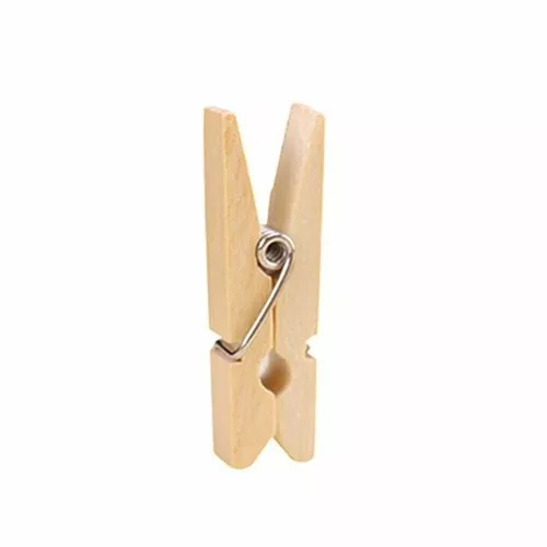 10pcs 60mm Mini Wooden Clip Peg Clamp Home Decor Photo Hanging Clothespin Craft