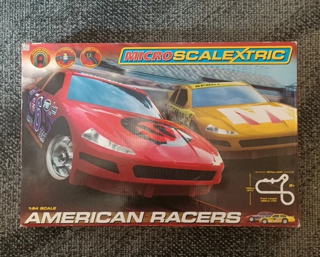 Micro Scalextric American Racers 1:64 Scale Set