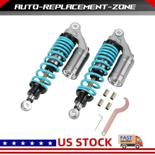 1Pair 12.5" 320mm Universal Motorcycle ATV Rear Air Shock Absorbers Suspension