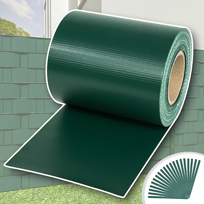 TecTake Rouleau 35mx19cm PVC brise-vue pare-vent pour clôture terrasse jardin ardoise 