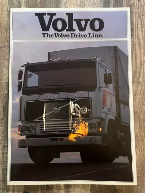 T    VINTAGE 1982 VOLVO Truck Drive Line F4 F6 F7 F10 F12 Dealer Sales Brochure