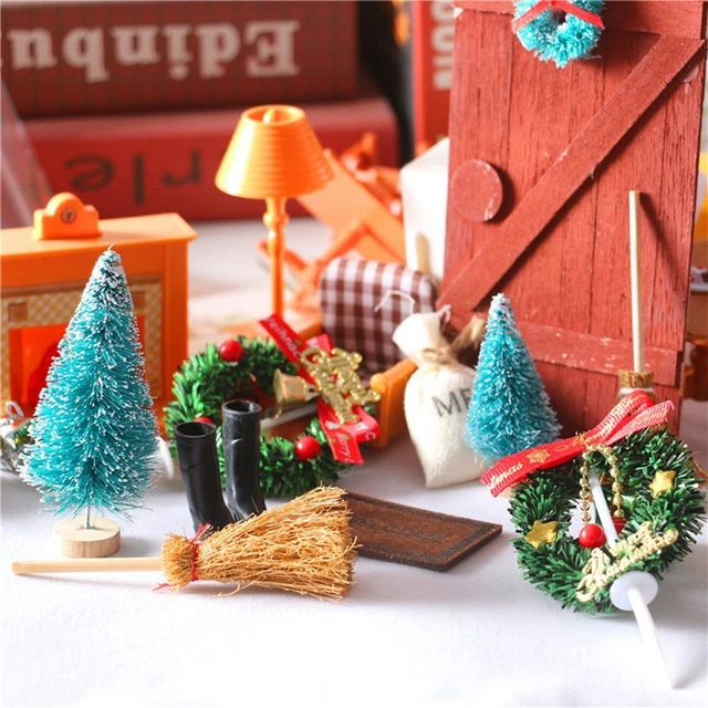 Dollhouse Accessories Christmas Decor Miniature Model Decoration for Doll House