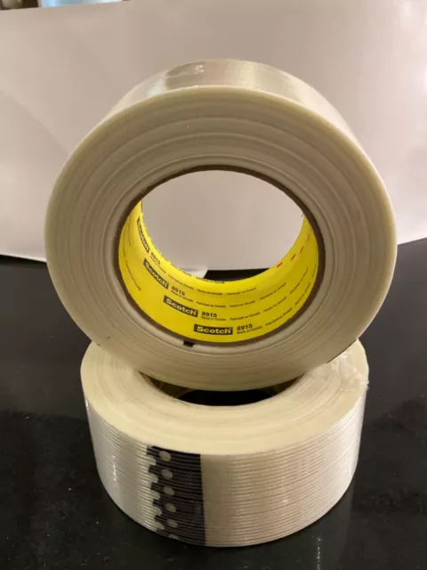 3M 8915 50 mm x 50 m Scotch Bi-directional Filament Tape 2 inch Clear