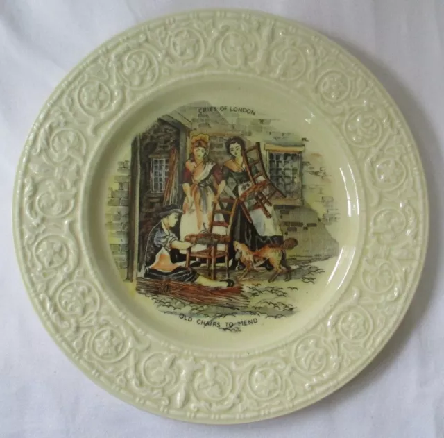 Vintage Crown Devon Cries Of London "Old Chairs" Display Plate