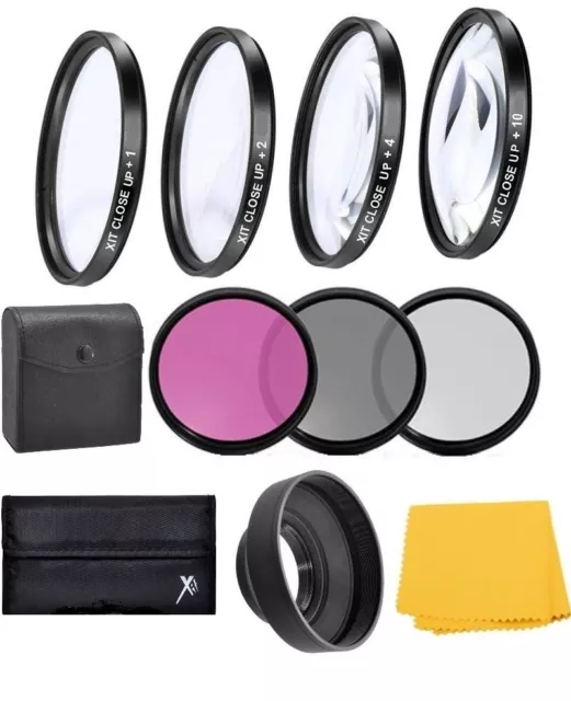 55mm Macro Close up & Filter Set for Canon EOS R7 with 18-150mm Lens