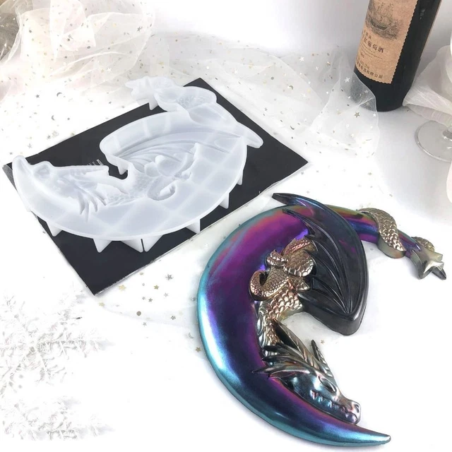 thumbnail interactive-video image 1 of Crescent Moon Silicone Mold: Wolf, Cat, Mermaid Tail... 1 of 11